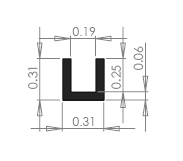 T Extrusion, Rubber T Extrusion