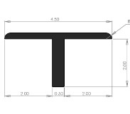 T Extrusion, Rubber T Extrusion